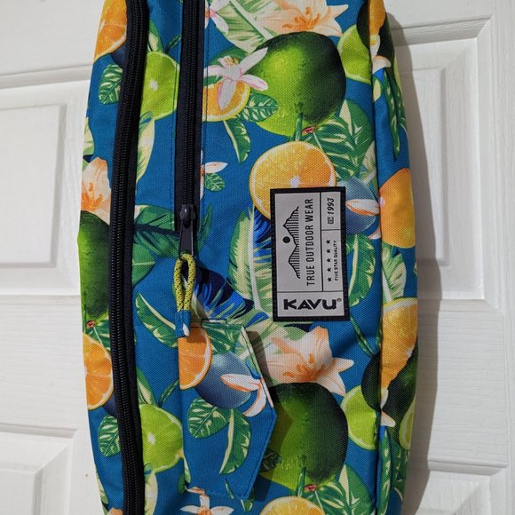 KAVU Kiyo Carryall Ocean Citrus Belt Bag Hip Sling Shoulder Bag New! - Picture 9 of 9